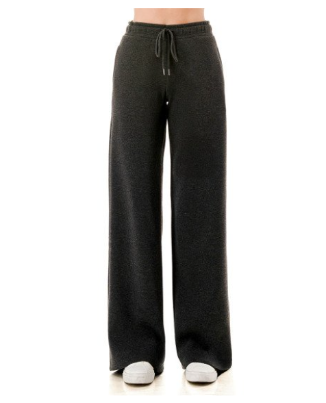 Happy Me Happy You Fleece Wide Leg Pants