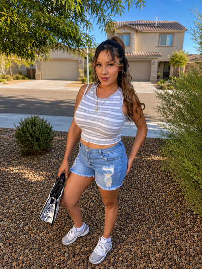 Coastal Bliss Denim Shorts