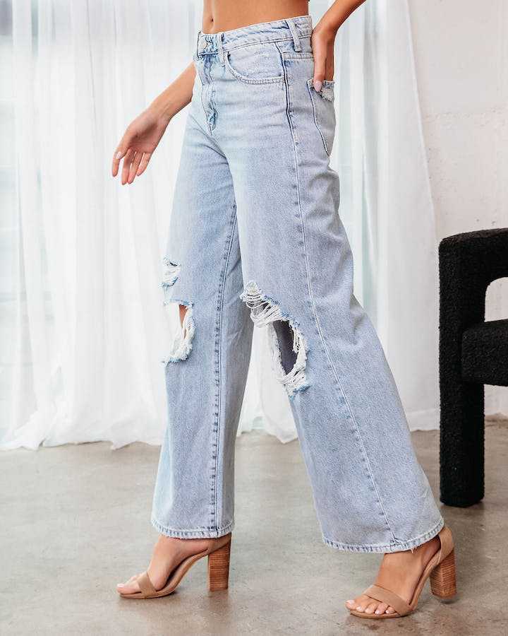 Ripped Slimming Jeans for Women