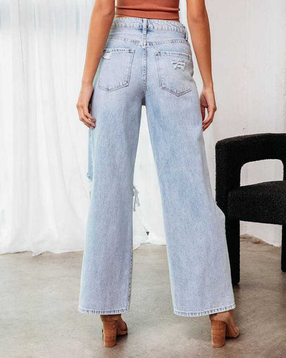 Ripped Slimming Jeans for Women