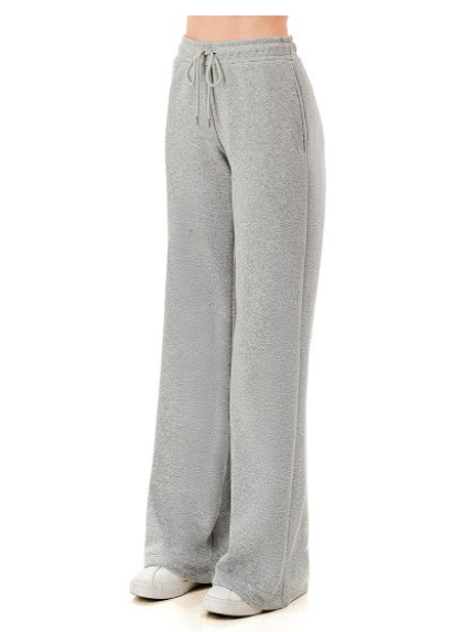 Happy Me Happy You Fleece Wide Leg Pants