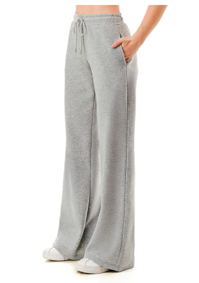 Happy Me Happy You Fleece Wide Leg Pants