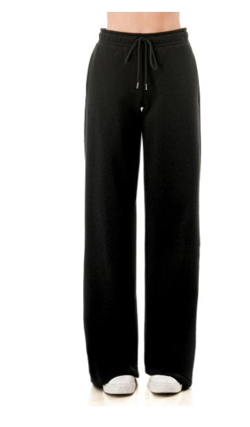 Happy Me Happy You Fleece Wide Leg Pants